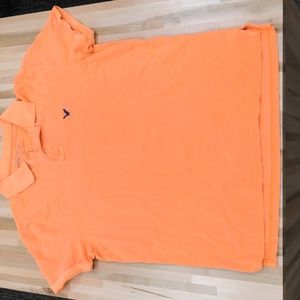 American Eagle Bright Orange Polo L